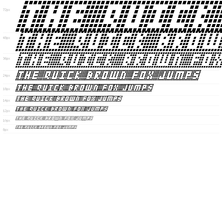 Y-Grid Italic Waterfall