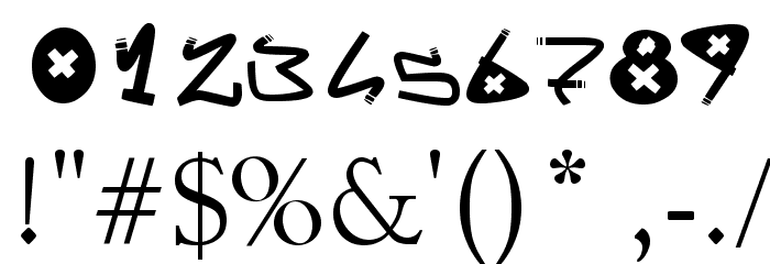 Y-Yo Tags Font OTHER CHARS