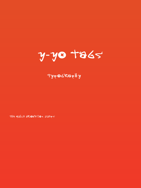 Y-Yo Tags Poster