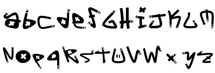 Y-Yo Tags Font LOWERCASE