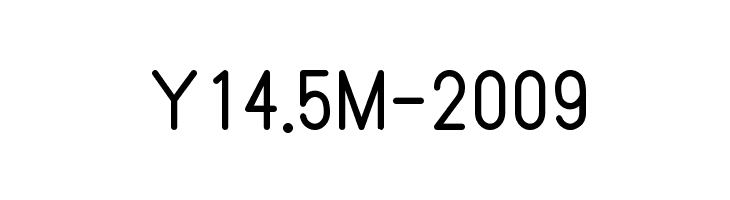 Y14.5M-2009  Free Fonts Download