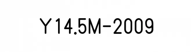 Y14.5M-2009  font caratteri gratis