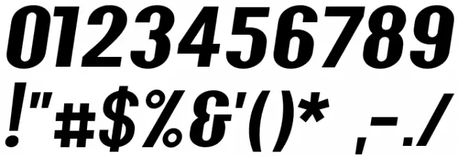 Y2K Analog Legacy Italic Font OTHER CHARS