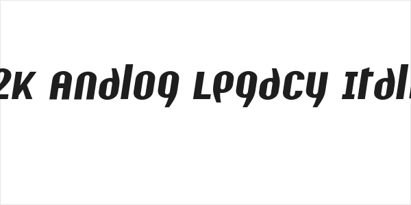 Y2K Analog Legacy Italic Logo
