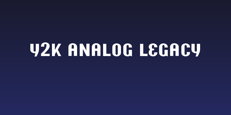 Y2K Analog Legacy Social Header