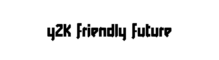 Y2K Friendly Future Font