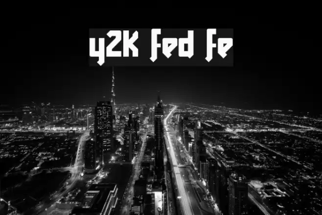 Y2K Friendly Future 字体 examples