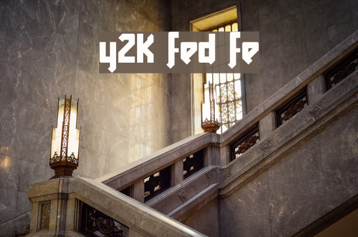 Y2K Friendly Future Font examples