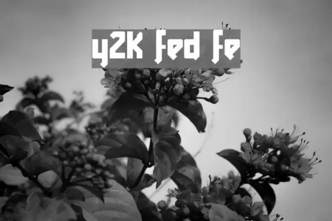 Y2K Friendly Future 字体 examples