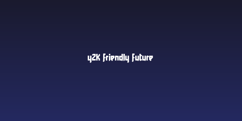 Y2K Friendly Future Social Header