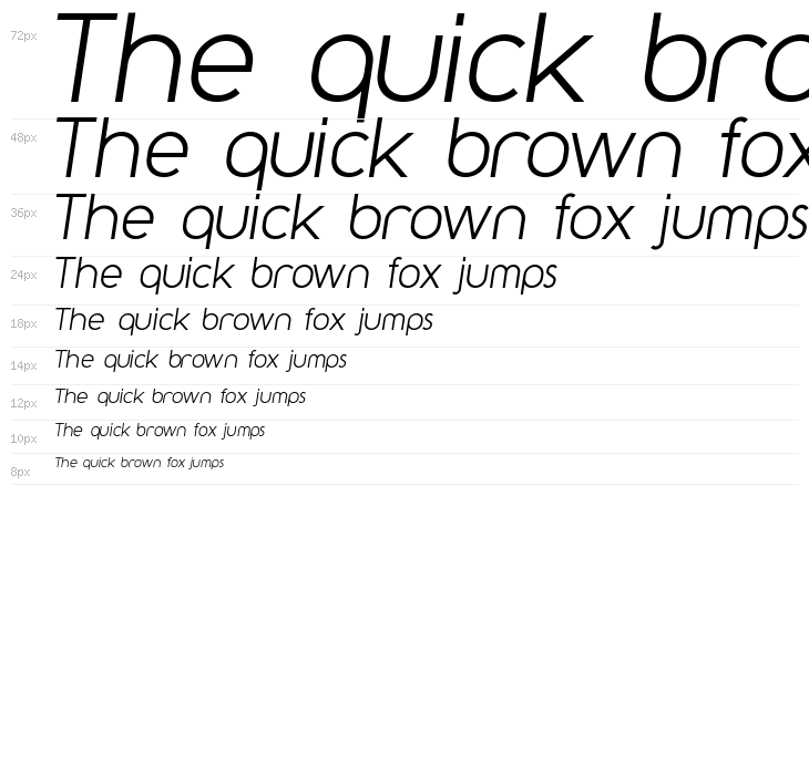 Y2K Neophyte Italic Waterfall