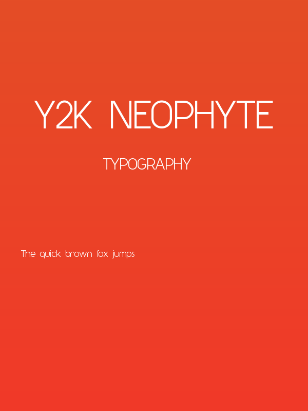 Y2K Neophyte Poster