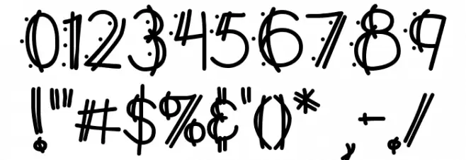 Y2K PopMuzik AOE Font OTHER CHARS