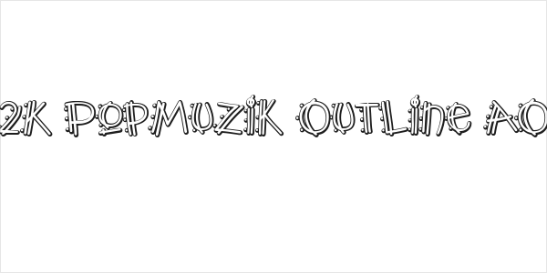 Y2K PopMuzik Outline AOE Logo