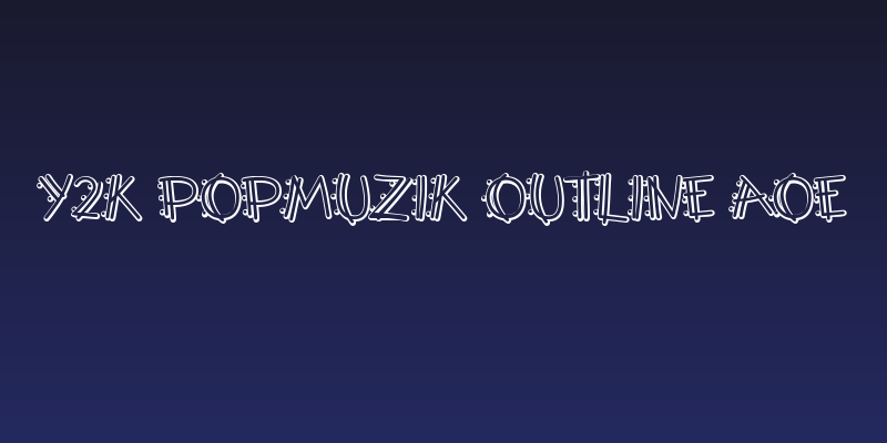 Y2K PopMuzik Outline AOE Social Header