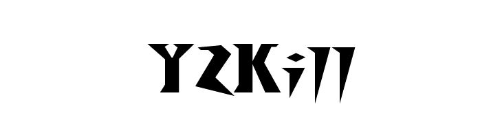 Y2k шрифты