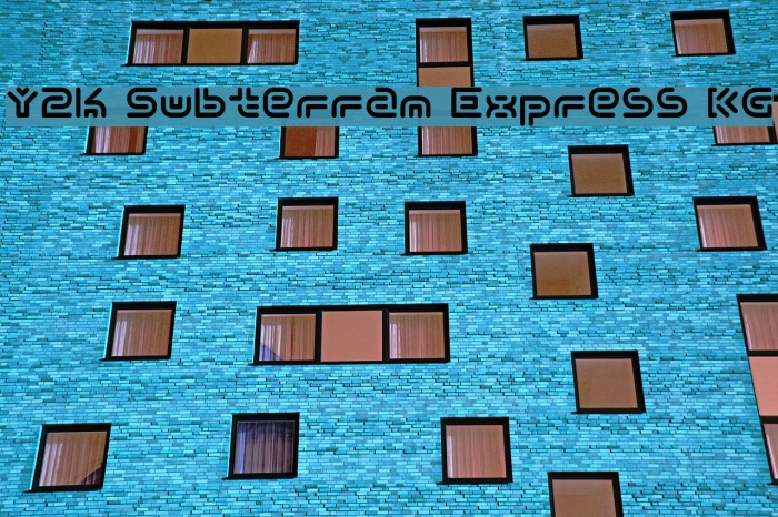 Y2k Subterran Express KG Font examples