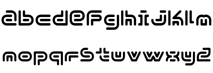 Y2k Subterran Express KG Font LOWERCASE