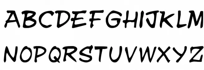 y.n.w.u.a.y Шрифта ВЕРХНИЙ