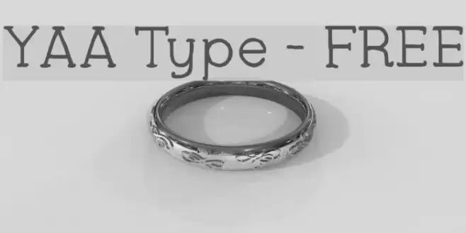 YAA Type - FREE Font examples