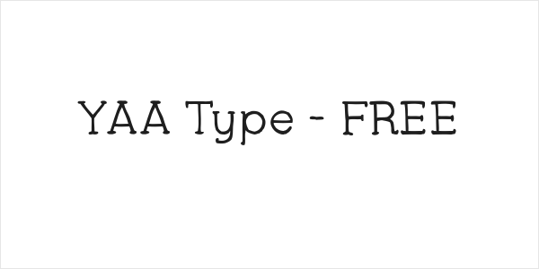 YAA Type - FREE Logo