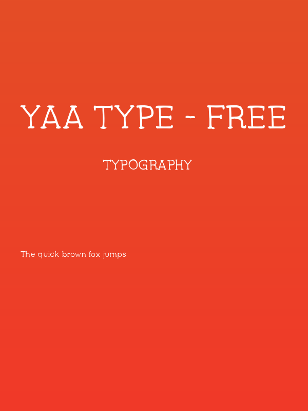 YAA Type - FREE Poster