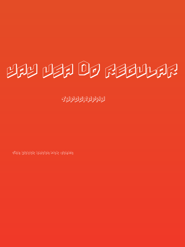 YAY USA 3D Regular Poster