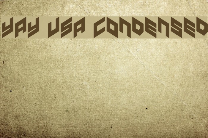 YAY USA Condensed Example 2