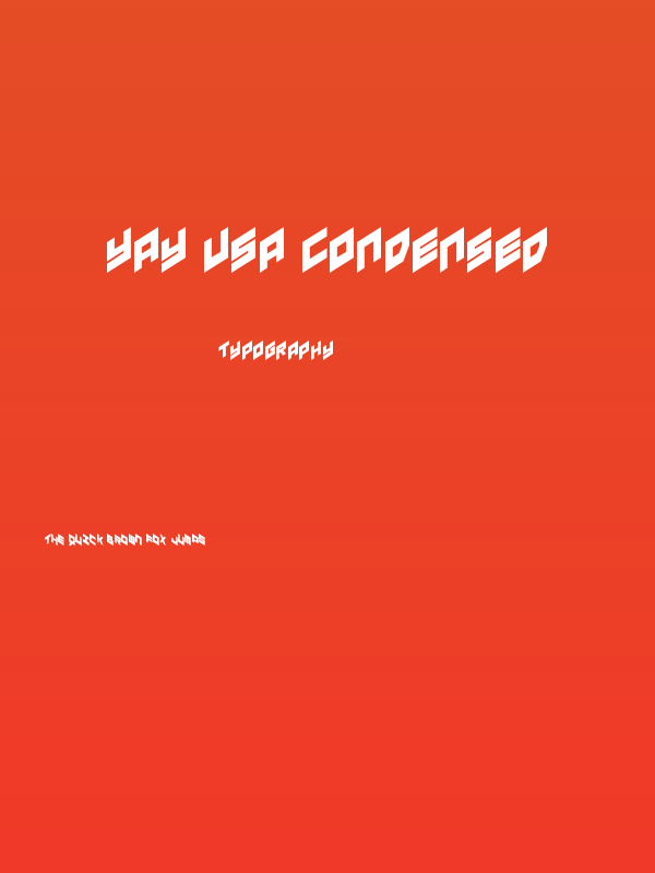 YAY USA Condensed Poster