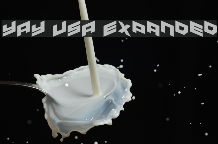 YAY USA Expanded Font examples