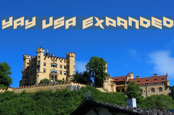 YAY USA Expanded Font examples
