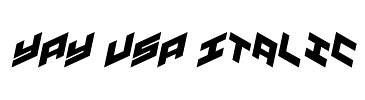 YAY USA Italic  नि: शुल्क फ़ॉन्ट्स डाउनलोड