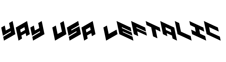 YAY USA Leftalic  フリーフォントのダウンロード