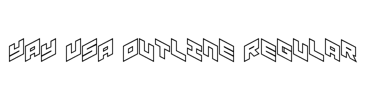 YAY USA Outline Regular  Frei Schriftart Herunterladen