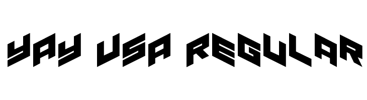YAY USA Regular  Free Fonts Download