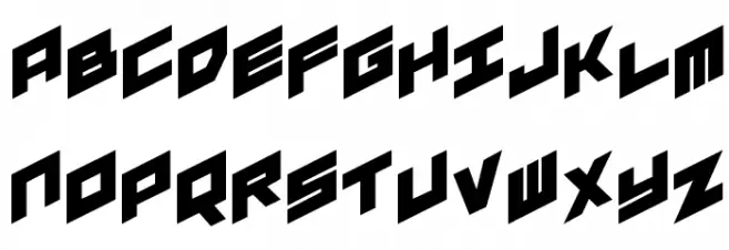 YAY USA Regular Schriftart Groß