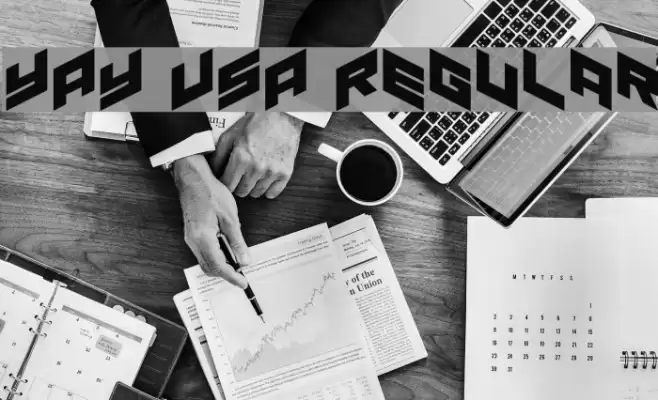 YAY USA Regular Font examples