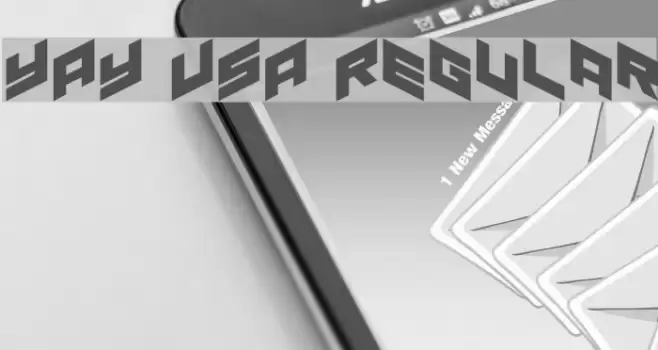 YAY USA Regular Font examples