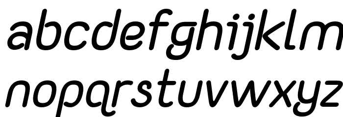 Yaahowu Bold Italic Italic Font LOWERCASE