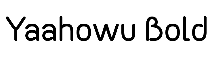 Yaahowu Bold Font