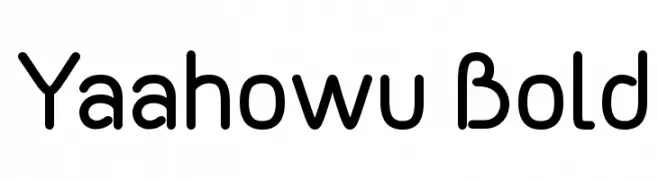 Yaahowu Bold  Frei Schriftart Herunterladen