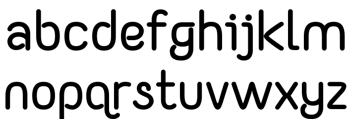 Yaahowu Bold Font LOWERCASE