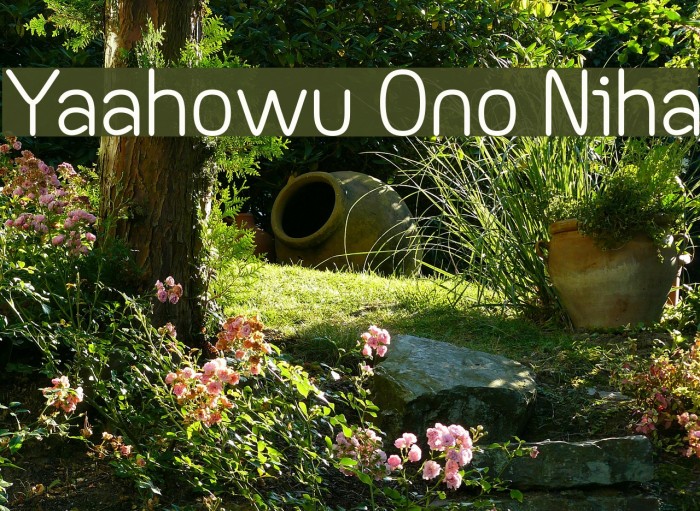 Yaahowu Ono Niha Font examples