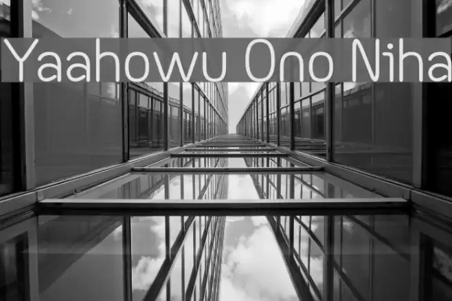 Yaahowu Ono Niha Font examples