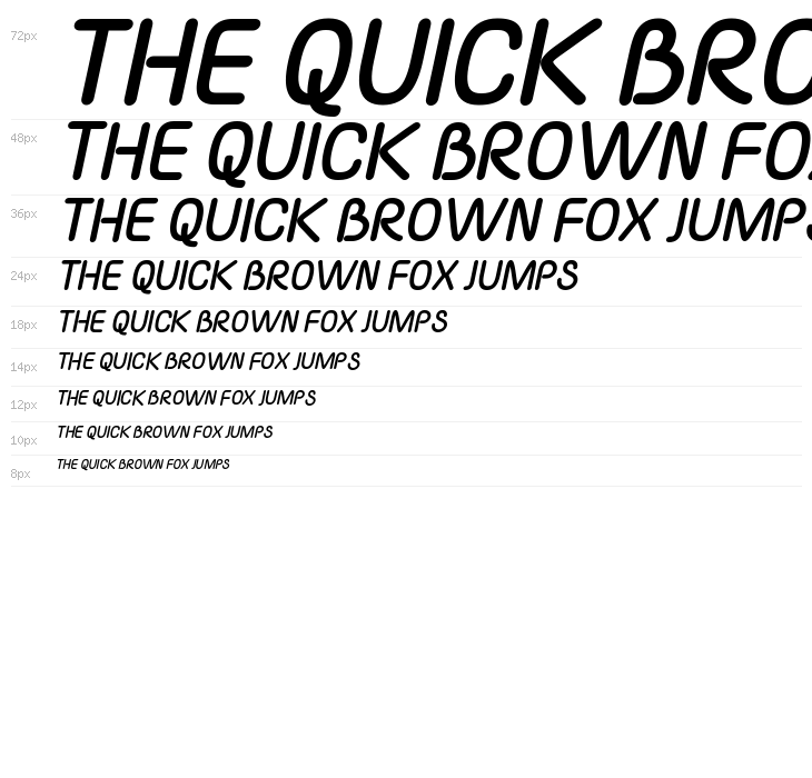 Yaahowu Thick Italic Italic Waterfall