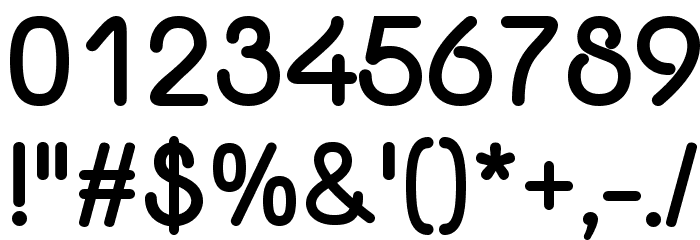 Yaahowu Thick Font OTHER CHARS