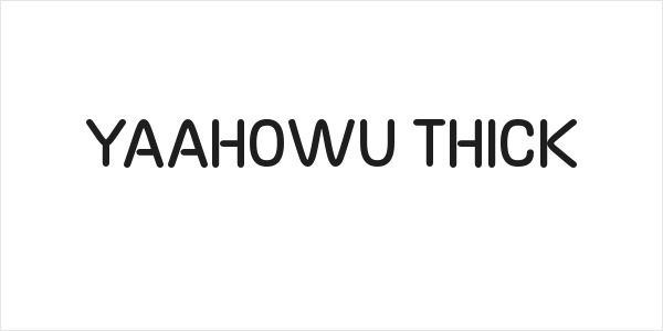 Yaahowu Thick Logo