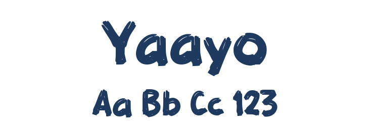 Yaayo Font Preview