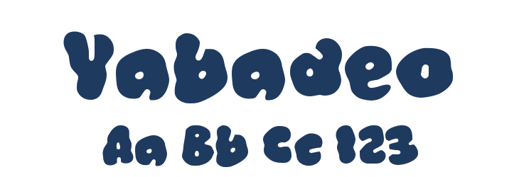 Yabadeo Font Preview