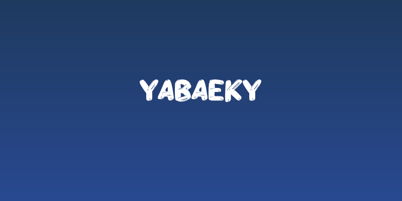 Yabaeky Social Header